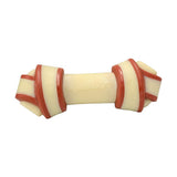 Nylabone Rawhide Alternative Knot Bone - lifestyle image with pet South Africa