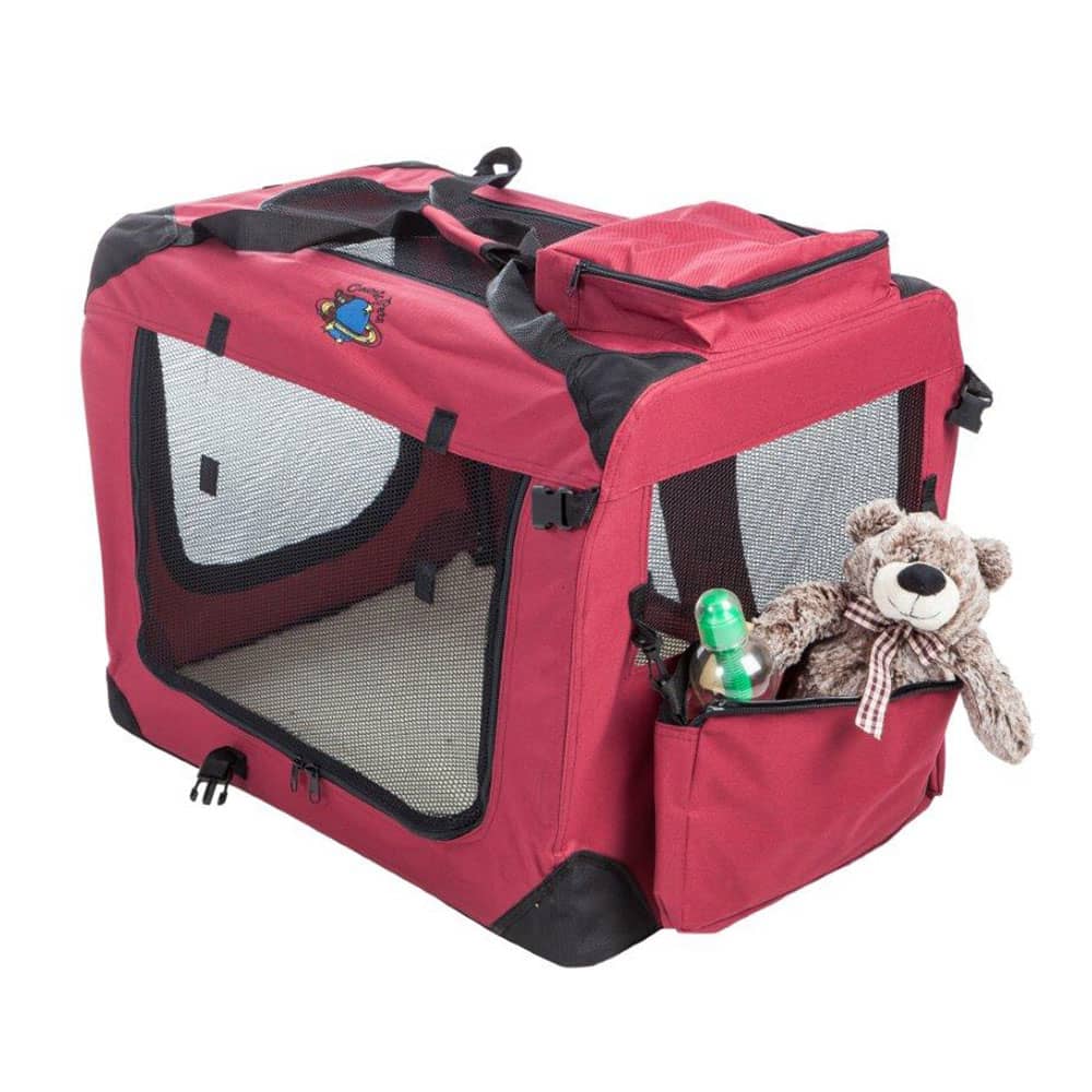 Cosmic Pets Collapsible Carrier (Large, Maroon)