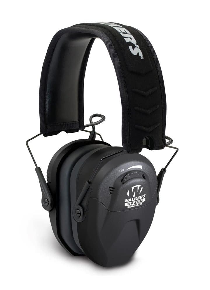 Walker's Razor Compact Electronic Earmuffs (Black)