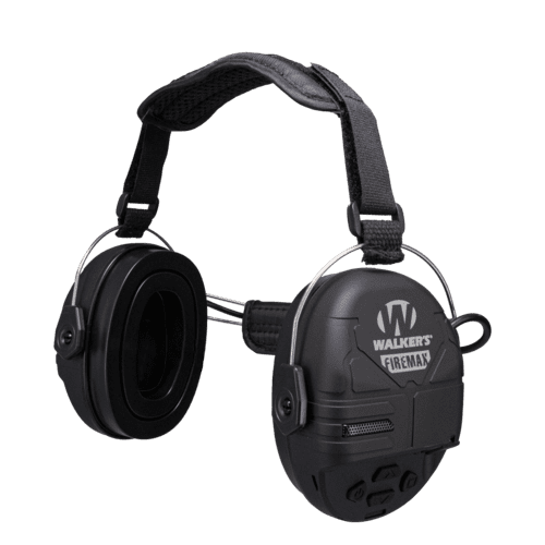 Walker's Firemax Earmuffs (Behind the Neck style Black)