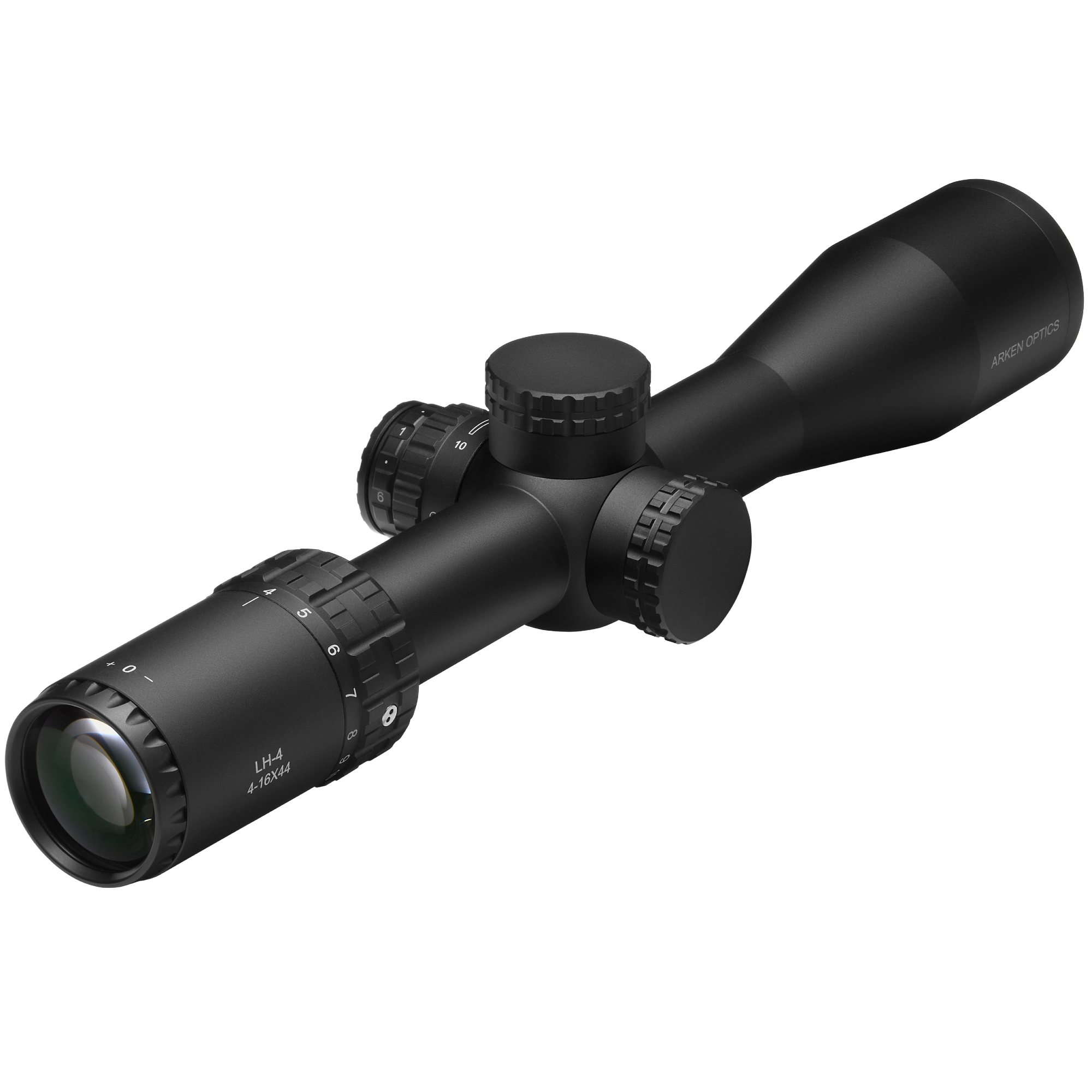Arken LH-4 4-16x44mm Riflescope (FFP VPR Reticle, Capped Tool-less Turrets, 30mm Tube, MOA)