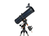 Celestron Astromaster 130EQ Telescope with Phone Adapter & T-Adapter/ Barlow
