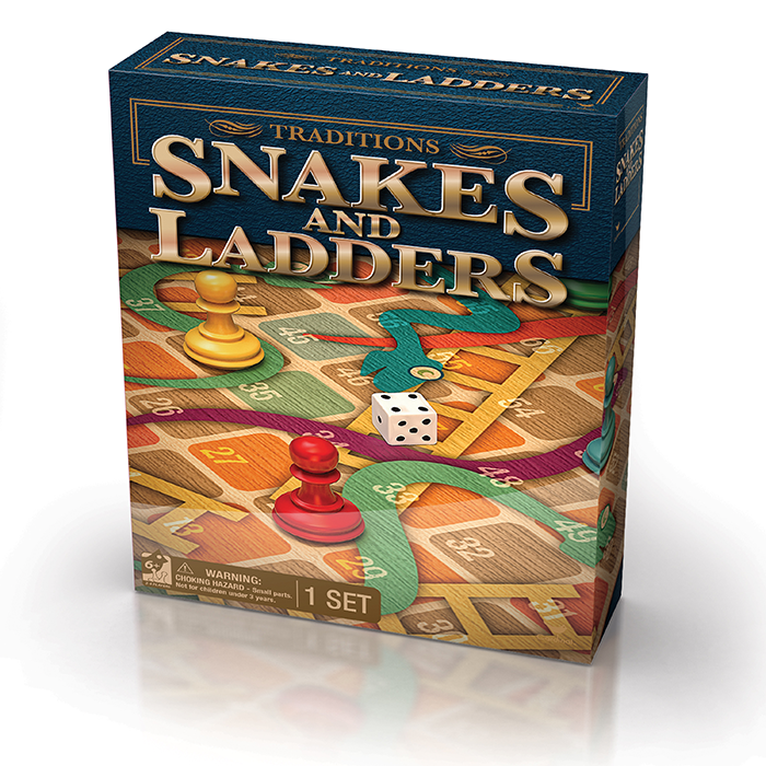 Classic Games Traditions Snakes And Ladders Board Game