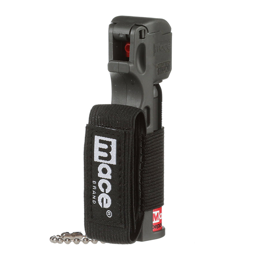 Runner Self Defense Mace Pepper Spray- Ideal self defense keychain for women, runners, hikers and walkers 12 ft. range, Made in the USA. Available in High Visibility Pink, Yellow, Orange, Blue and Black