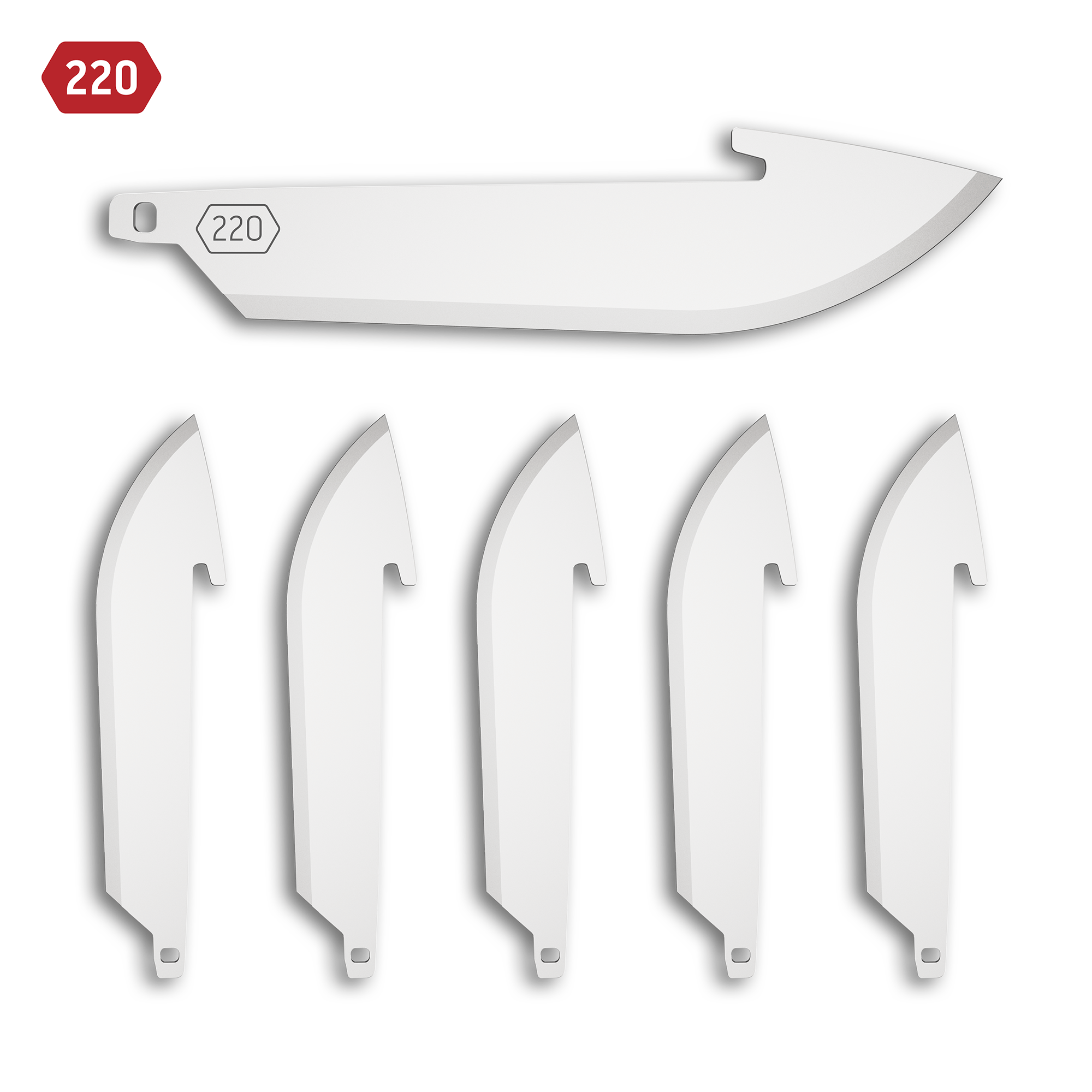 2.2" DROP POINT BLADES | 6-PACK