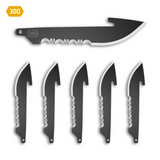 3.0" 50% SERRATED DROP POINT BLADES | 6-PACK
