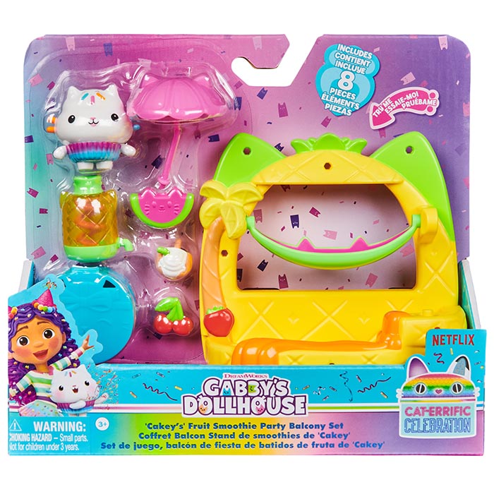 GABBY'S DOLLHOUSE CORE Gabby's Dollhouse Balcony Set (Cakey's Fruit Smooth)