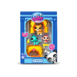 LITTLEST PET SHOP S4 Littlest Pet Shop Tiki Jungle Play Pack (3 Pets/Access/1 Card/5 Digital Surprises)