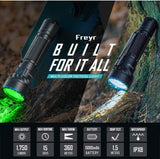 Olight Freyer Dual-Switch Flashlight (1750 Lumens, 360m, Black)