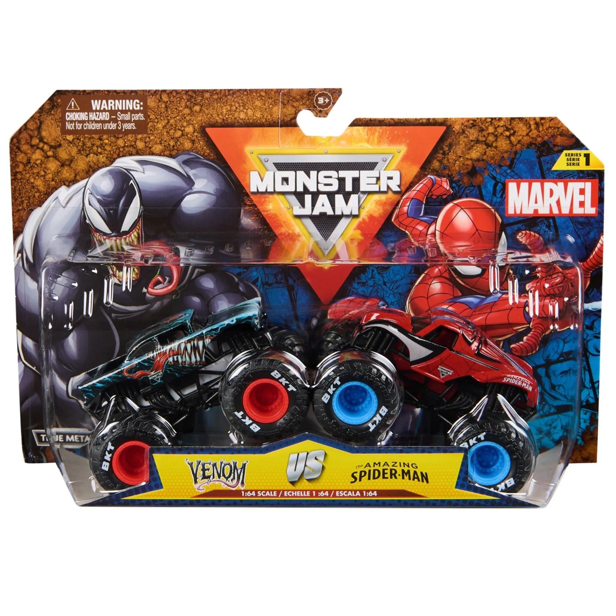 Monster Jam Marvel Venom vs. Spider-Man (2-Pack)
