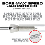 3 Image for Bore-Max® Speed Jag Patches™ Refill-HANDGUN 4″ L REFILL PACK = 9MM – .45 CAL-Real Avid