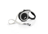 Flexi Comfort XS Retractable Dog Leash (Tape, 3m, Black, up to 12kg)
