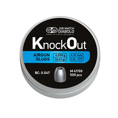 4.5MM JSB KNOCK OUT SLUGS (500) 10.03GR