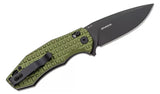 Olight Spurdog Flipper Knife Oknife D2 Blade 176mm EDC Tool (OD Green)