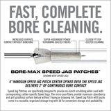 5 Image for Bore-Max® Speed Jag Patches™ Refill-HANDGUN 4″ L REFILL PACK = 9MM – .45 CAL-Real Avid