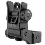 UTG AR15 Low Profile Flip-up Rear Sight with Dual Aiming Aperture