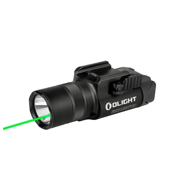 Olight Baldr Pro R Weapon Light (Green Laser, 1350 Lumens, 200m, Black)