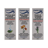 Crystal Aire Crystal Rain, Lavendar and Wild Forest Air Purifier Concentrates - 3 Pack (30ml)