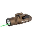 Olight Baldr Pro R Weapon Light (Green Laser, 1350 Lumens, 200m, Tan)