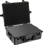 pelican 1600 black foam protector case