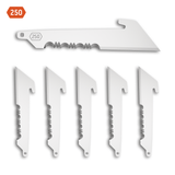 2.5" 50% SERRATED UTILITY BLADES | 6-PACK
