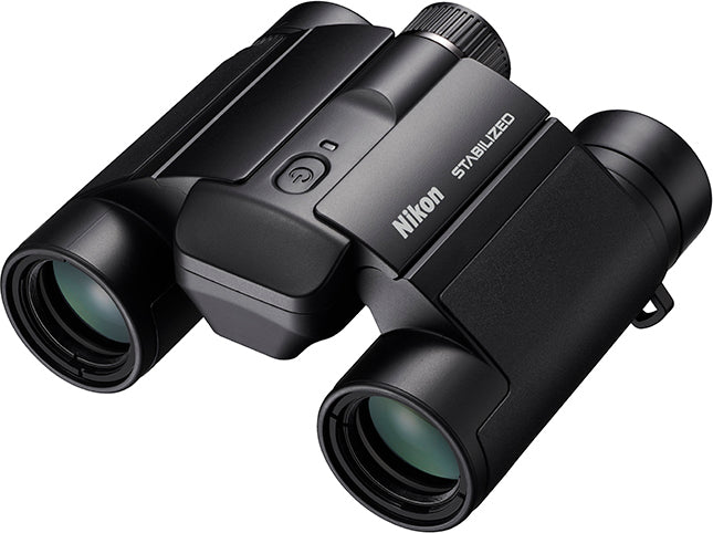 Nikon 12x25 S Stabilized Binocular (Multilayer Coating, 2x AA Batteries)