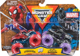 Monster Jam Marvel Spider-Man vs. Black Panther (2-Pack)