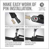 4th Image for Armorer’s Master Hammer™ and Accu-Punch® 11-Piece Standard Pin Punch Set - Real Avid