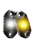 Flex Dual-Colour LED Rock Light (White & Yellow)