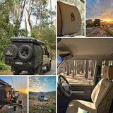 Escape Gear Seat Cover VW Transporter Crew Bus 8-Seater (2016–Present) – 2 Fronts + 35/30/35 Bench + Solid Rear Bench