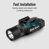 Olight Baldr Pro R Weapon Light (Green Laser, 1350 Lumens, 200m, Black)