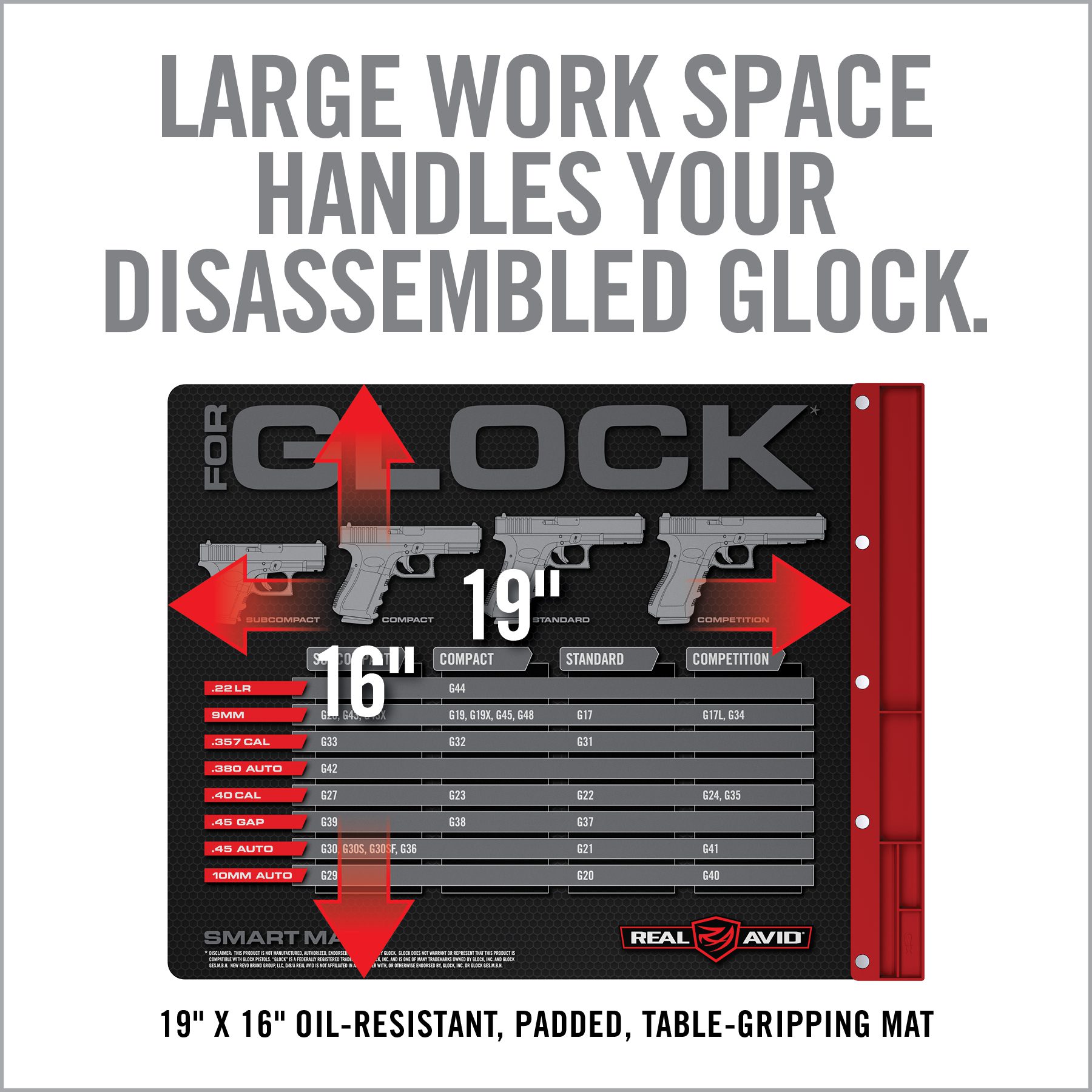 5 Image for Smart Mat® for Glock* Pistols-Real Avid