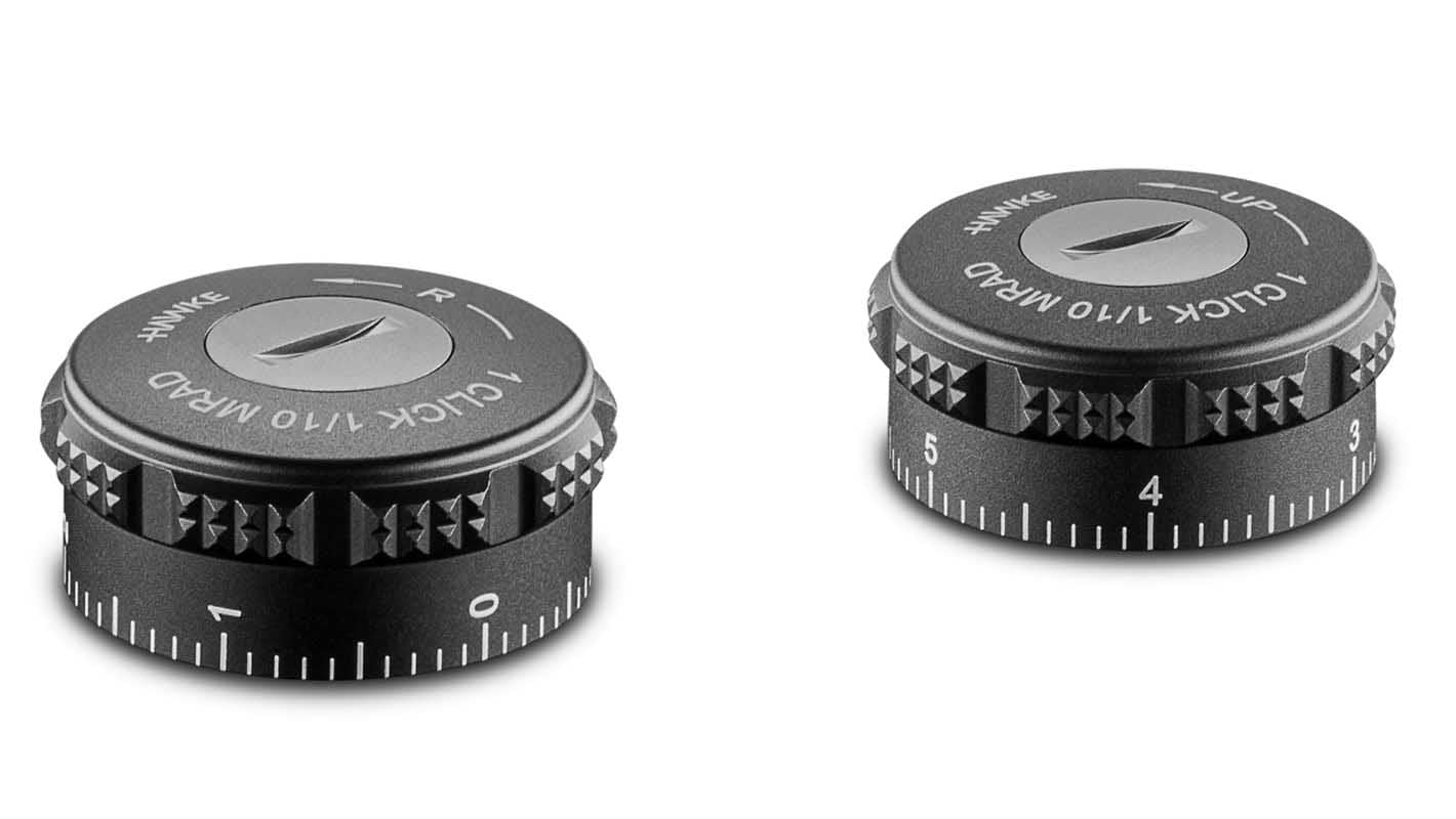 Riflescope Type 15 Turret Caps - Sidewinder 30 SF (1/10 MRAD locking)