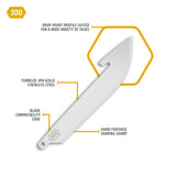 Outdoor Edge 300 Drop-Point RazorSafe Replacement Blades 6-Pack (3.0")