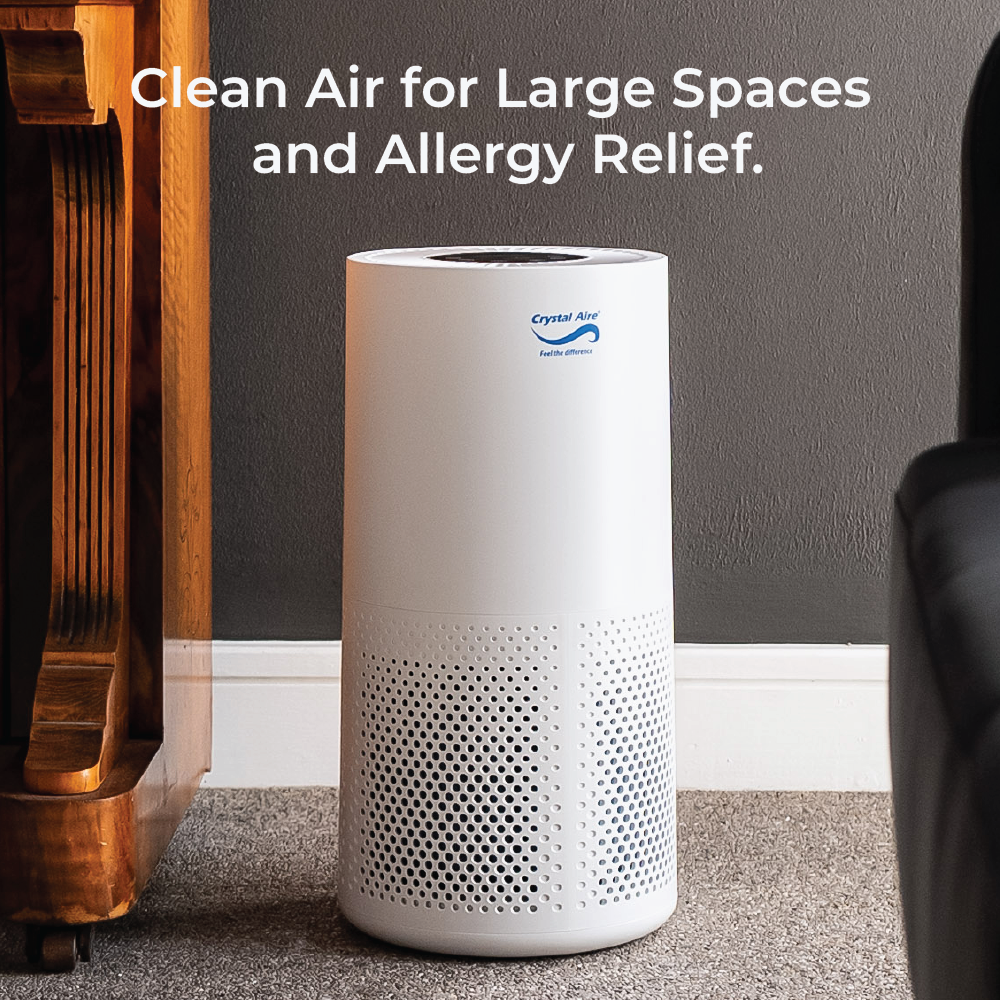 Crystal Aire Turbo HEPA LED Air Purifier - Wifi Control and 5 Step Filtration