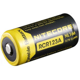 NiteCore RCR123 Li-Ion Rechargeable Battery (650 mAh)