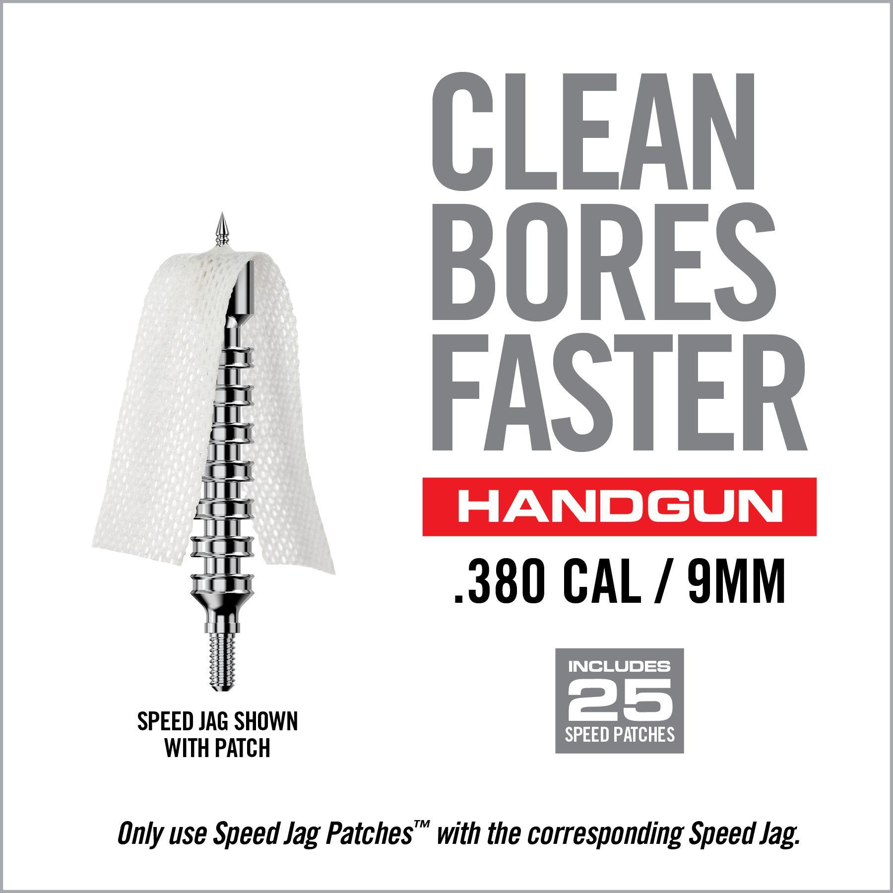 16 Image for Bore-Max® Speed Jag™ & Patches-.380 CAL / 9MM-Real Avid