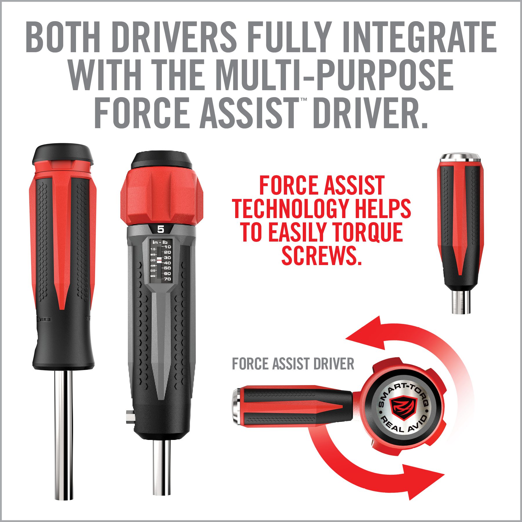 5 Image for Smart-Torq® & Driver Master Set-Real Avid