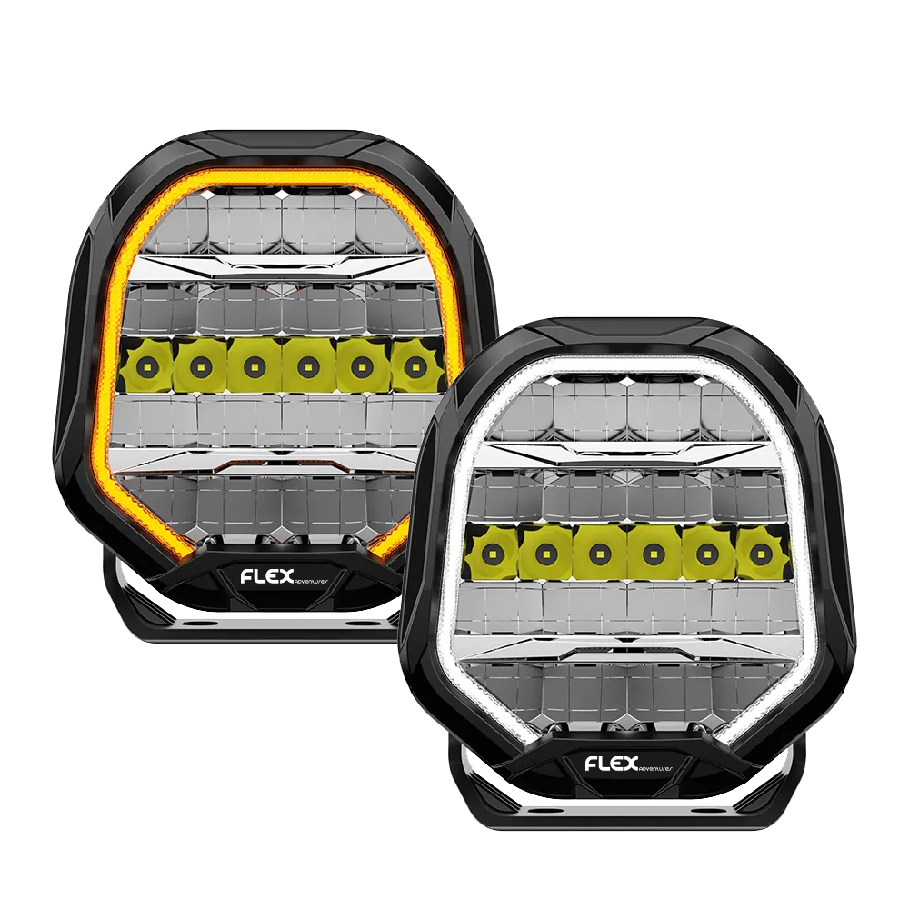Flex 9″ Driving Light Dual DRL Set
