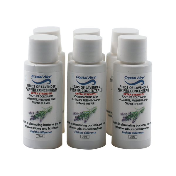 Crystal Aire Fields of Lavendar Air Purifier Concentrates - 6 Pack (30ml)