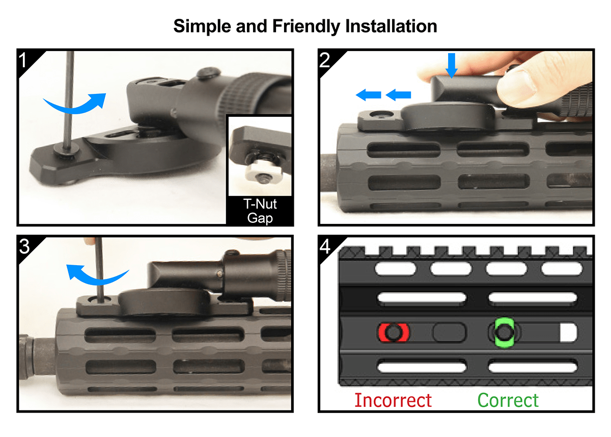 UTG RECON FLEX M-LOK Bipod Matte Black 5.7"-8" Center Height