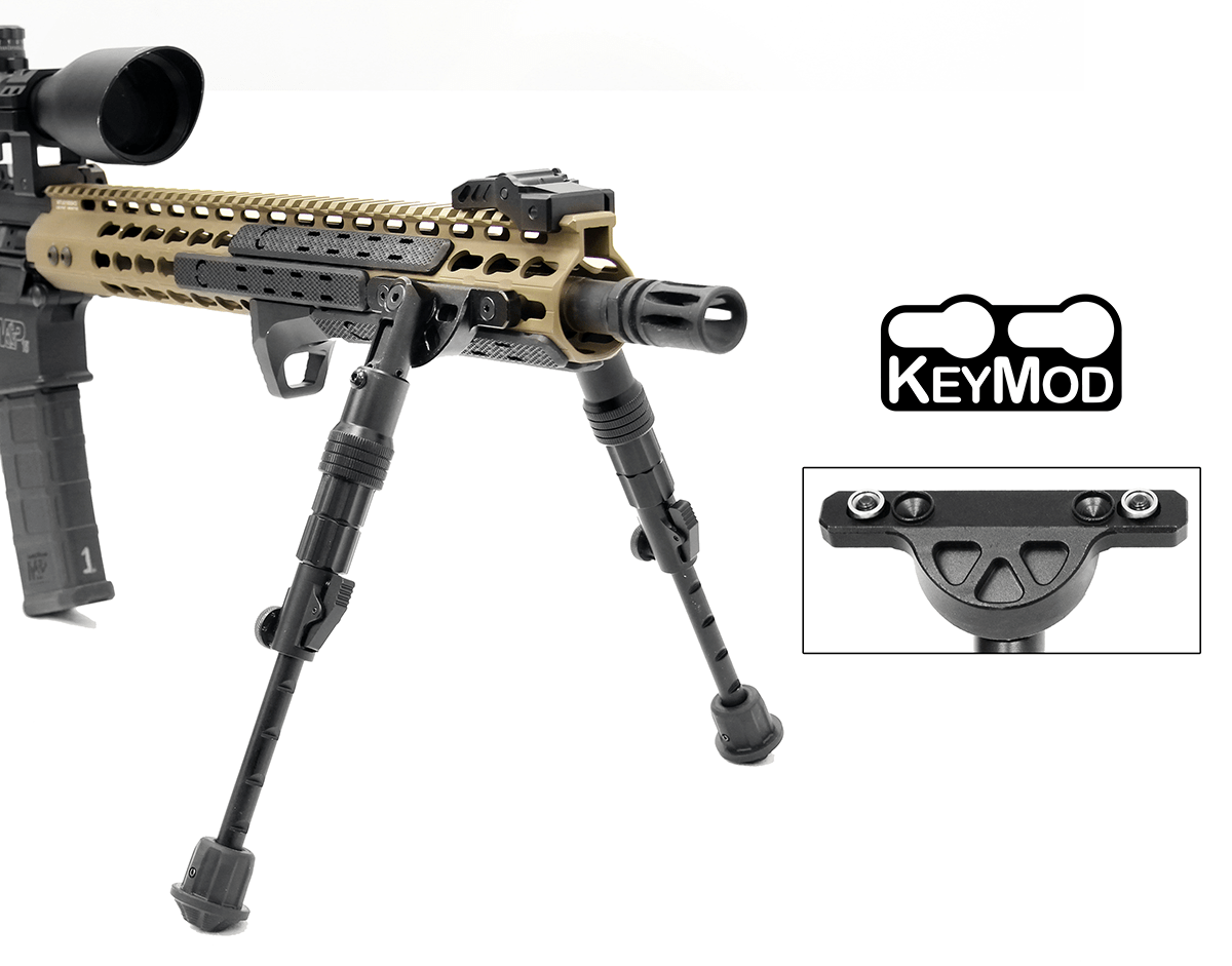 UTG RECON FLEX Keymod Bipod Matte Black 5.7"-8" Center Height