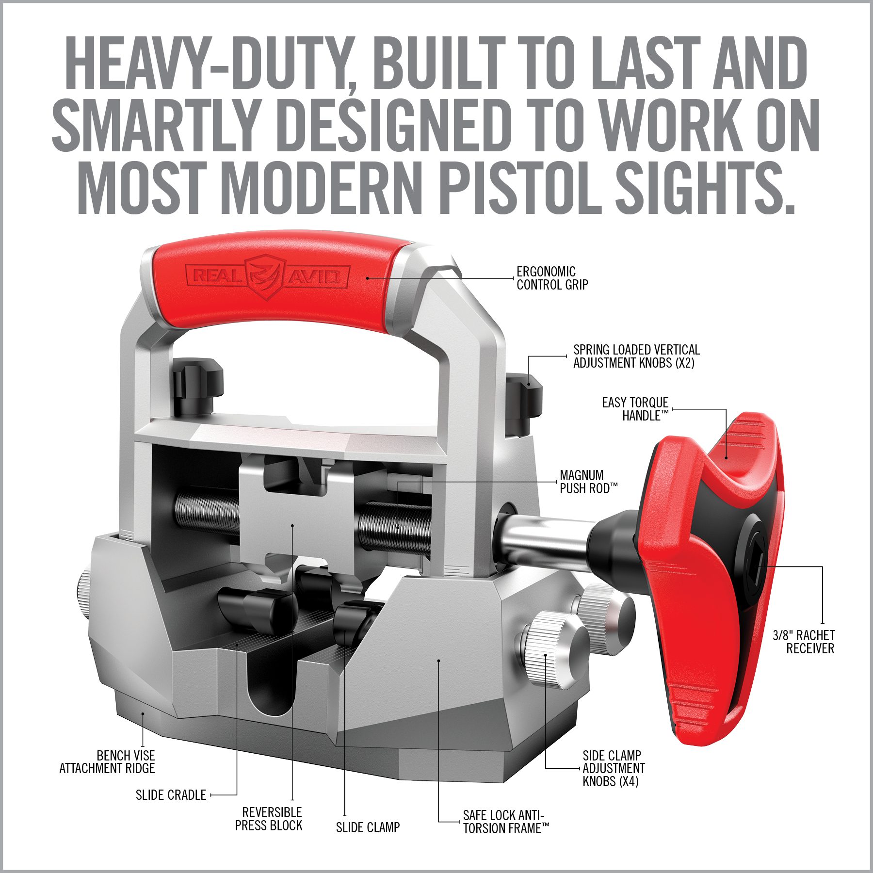 6 Image for Master Sight Pusher with Free Gun Tool Amp - Pistol-Real Avid