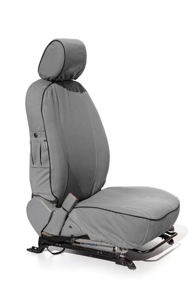 Escape Gear Seat Cover VW Amarok Double Cab Trendline (2010–2015) – 2 “Sport” Fronts + 60/40 Bench (Solid Backrest, 2 Headrests)