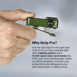 Olight Oclip Pro Cliplight (500 Lumens, 120m, OD Green)
