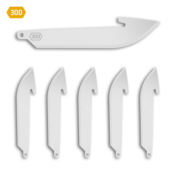 Outdoor Edge 300 (3.0") Drop-Point RazorSafe Replacement Blades 6-Pack