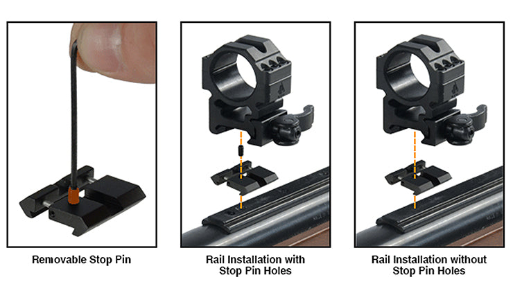 UTG .22/Airgun to Picatinny/Weaver Low Pro Snap-in Adaptor