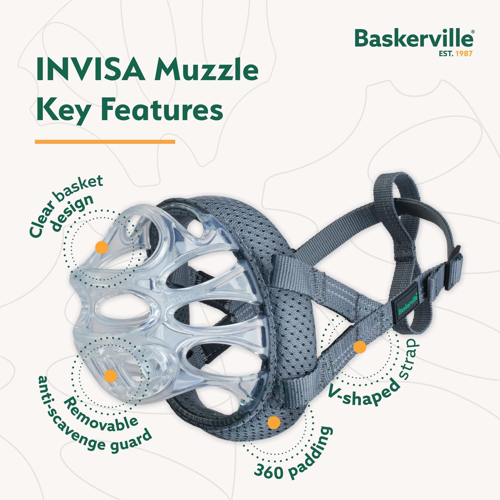 Company of Animals Baskerville Invisa Muzzle (Size 4)
