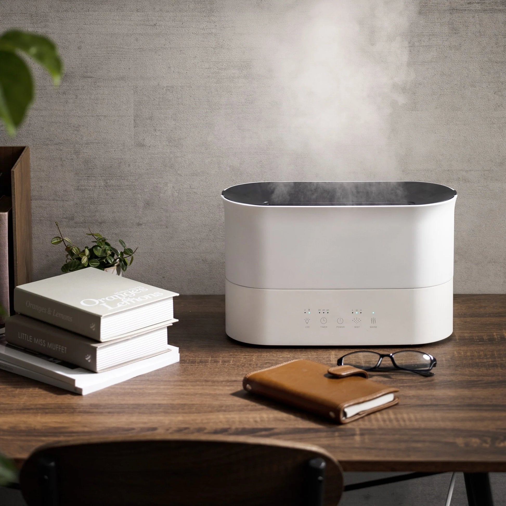 Crystal Aire Flame Mist Humidifier (2000ml) | Ultra-Quiet & Efficient Vapor