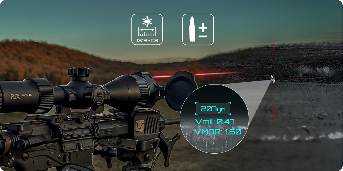 Rix RIX Leap L12R Thermal Riflescope (60mm, 1280 Resolution, LRF)